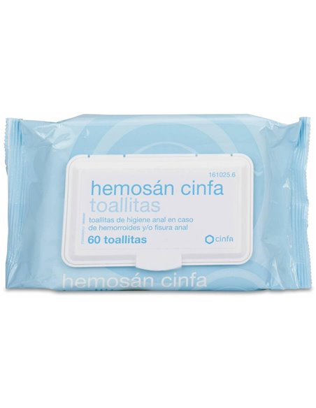 Hemosan Cinfa 60 Toallitas de Hemosan