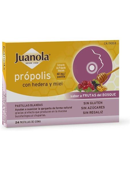 Juanola Past Propolis Hedera-Miel-Frut Bosque 24Ud de Juanola