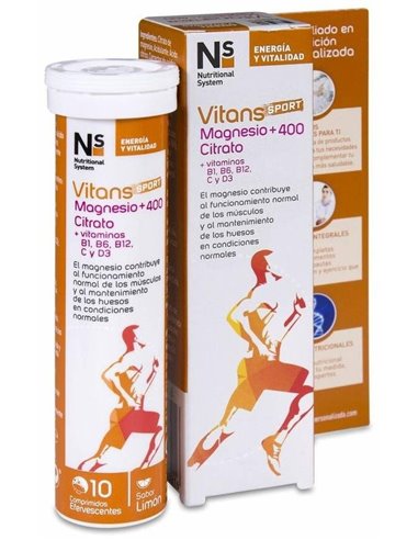 Ns Vitans Sport Magnesio +400 Citrato  10 Comp de Ns
