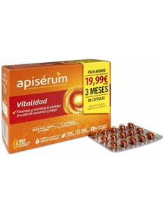 Apiserum Vit. Caps.- Pack 3M de Apiserum