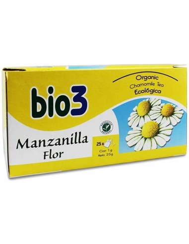 Bie3 Manzanilla Flor Infusion 25 Sobres Bio Bie 3