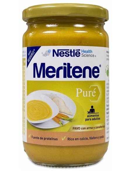 Meritene Pure Pavo-Arroz-Zanahorias 300Gr de Meritene