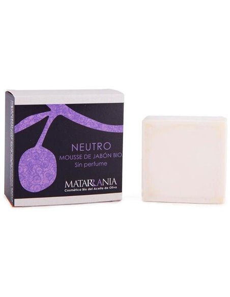 Mousse De Jabon Neutro Pastilla 100Gr. Bio de Matarrania