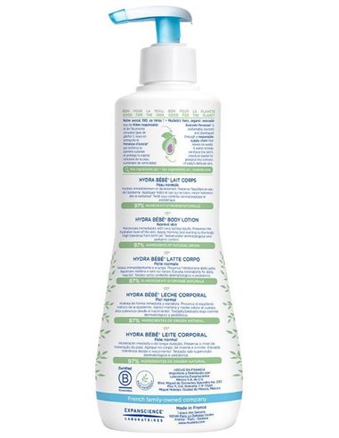 Hydra Leche Corporal Bebe-Niño 500Ml. de Mustela