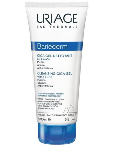 Bariederm Cica Gel Limpiador 200Ml. de Uriage