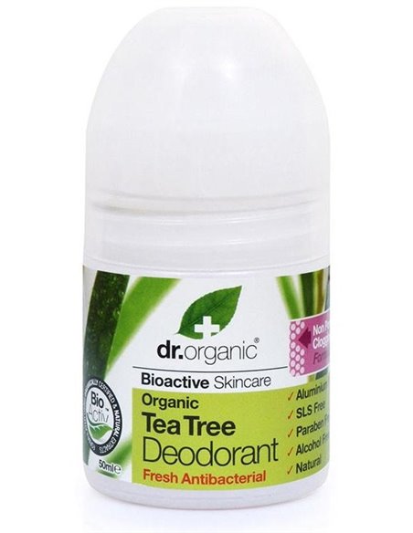 Desodorante Arbol Del Te Organico 50Ml. de Dr. Organic