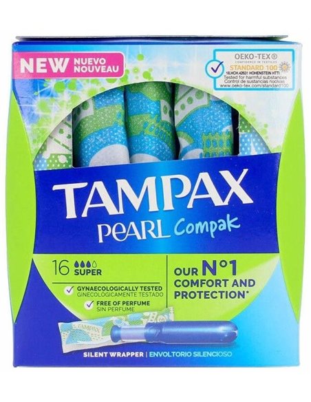 Tampax Compak Pearl Super 16 Unidades Tampax