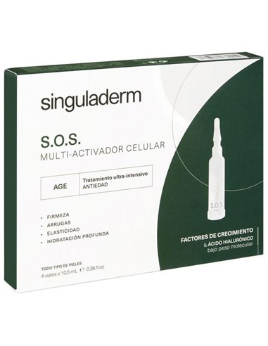 S.O.S. Age 4 Viales De 10,5Ml de Singuladerm