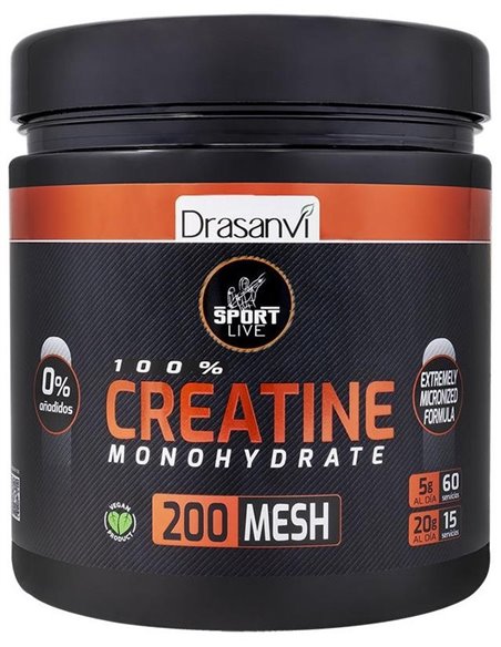 Creatina Monohidrato 200Mesh 300Gr Sport Live de Drasanvi