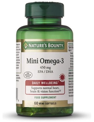 Mini Omega 3 450Mg  Epa/Dha 60Cap. de Nature´S Bounty