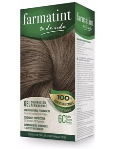 Farmatint Gel 6C Rubio Oscuro Ceniza 135 Mililitros Farmatint