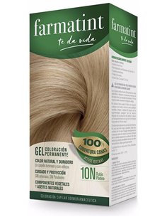 Farmatint Gel 10N Rubio Platino 135 Mililitros Farmatint