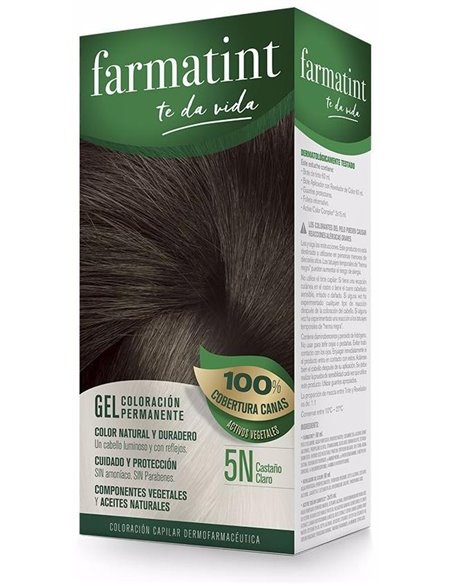 Farmatint Gel 5N Castaño Claro 135Ml. de Farmatint
