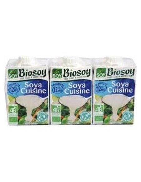 Crema De Soja Cuisine Para Cocinar 3Uds. Bio de Soy