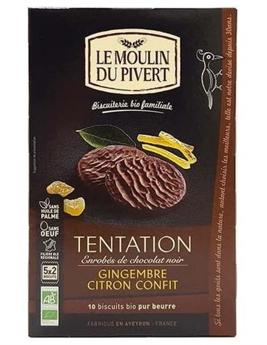 Galletas Tentacion Jengibre Limon 130 Gr Bio de Le Moulin De Pivert