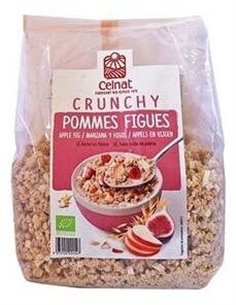 Muesli Crunchy Manzana Higos Y Fibras 500Gr. Bio de Celnat