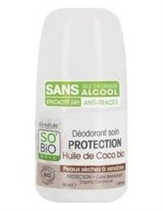 Desodorante Protector 24H Coco Roll-On 50Ml. de So´Bio Etic