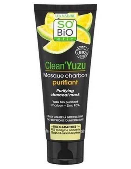 Mascarilla Facial Clean Yuzu Purificante 75Ml. de So´Bio Etic