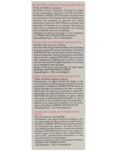 Roseliane Crema Antirojeces Spf30+ 40Ml. de Uriage