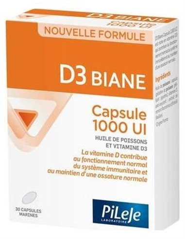 D3 Biane 1000Ui 30Cap. de Pileje