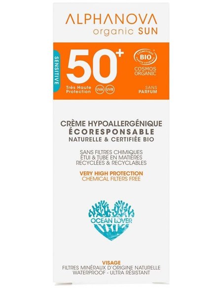 Solar Facial Spf50+ Hipoalergenico 50Gr.Bio de Alphanova
