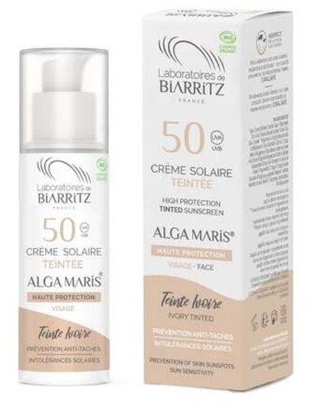 Crema Facial Color Marfil Spf50 50Ml. de Alga Maris - Lab. Biarritz