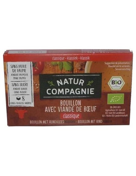 Caldo De Ternera 12Cajasx8Pastillas. Bio de Natur Companier