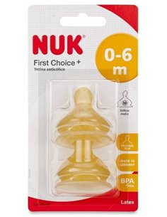 Tetina Fc+ 0-6 M Latex 2Ud. de Nuk