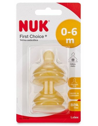 Tetina Fc+ 0-6 M Latex 2Ud. de Nuk