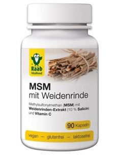 Msm Con Corteza De Sauce 630Mg 90Cap. Sg Vegan de Raab Vitalfood