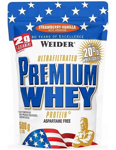 Weider Premium Whey Fresa-Vainilla 500Gr. de Weider