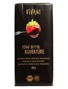 Chocolate Negro 70% Para Postres 200Gr. Bio Vegan de Vivani