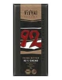 Chocolate Negro Fino 92% Cacao de Vivani