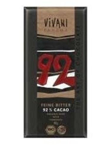 Chocolate Negro Fino 92% Cacao de Vivani