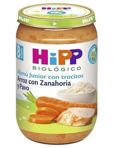 Potito Arroz Con Zanahoria Y Pavo 220Gr 8Meses Bio de Hipp