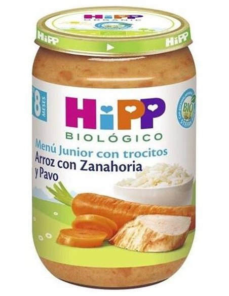 Tarrito De Arroz Con Zanahoria Y Pavo Bio 220 g  de Hipp