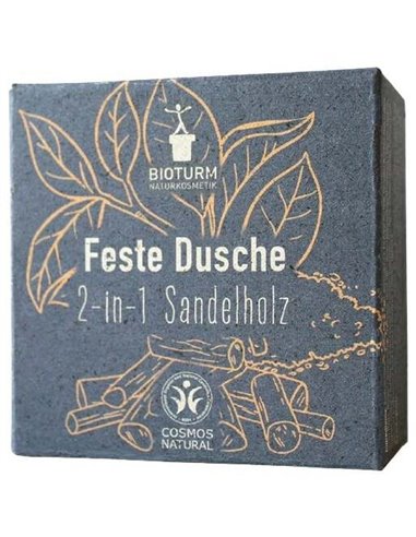 Champu-Gel Solido Sandalo 2 En 1 100Gr. Vegan de Bioturm