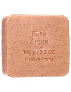 Jabon Exfoliante Argan-Rosa Pastilla 100Gr. Bio de Savon Du Midi
