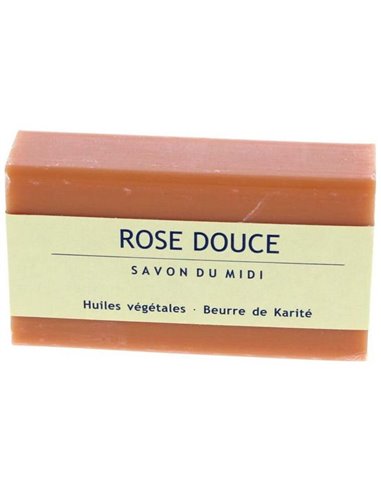 Jabon En Pastilla De Rosa Dul 100Gr. Bio de Savon Du Midi