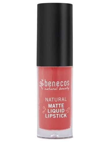 Barra Mate de Labios Líquida Coral Kiss, 5ml de Benecos