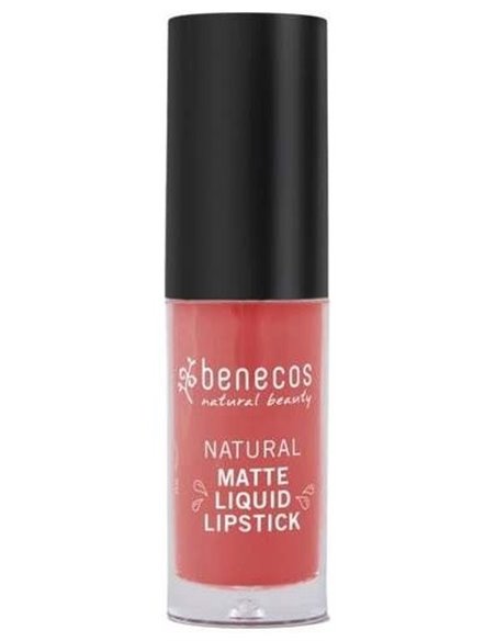 Barra Mate de Labios Líquida Coral Kiss, 5ml de Benecos