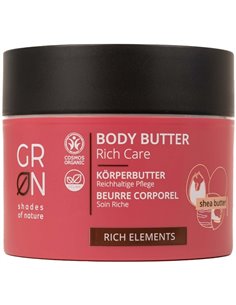 Body Butter Aromatizada 95% Karité, Macadamia y Coco,200ml Rich Elements de Grn