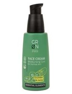 Crema Hidratante Piel Normal Karité Pepino y Cáñamo,50ml Essential Elements de Grn