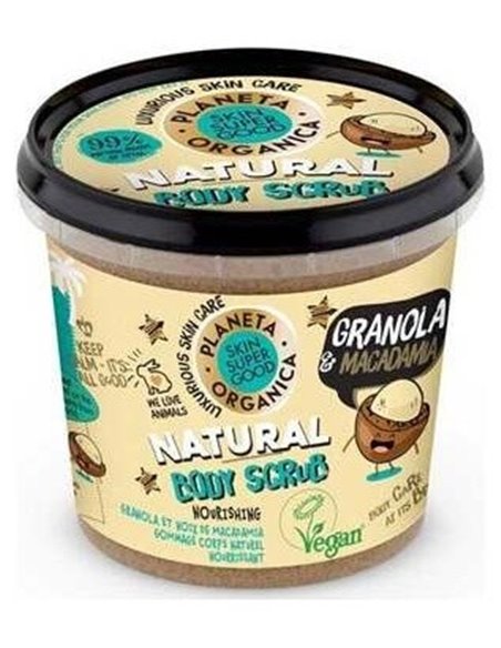 Exfoliante Corporal Granola-Macadamia Nut 360Ml. de Skin Super Good