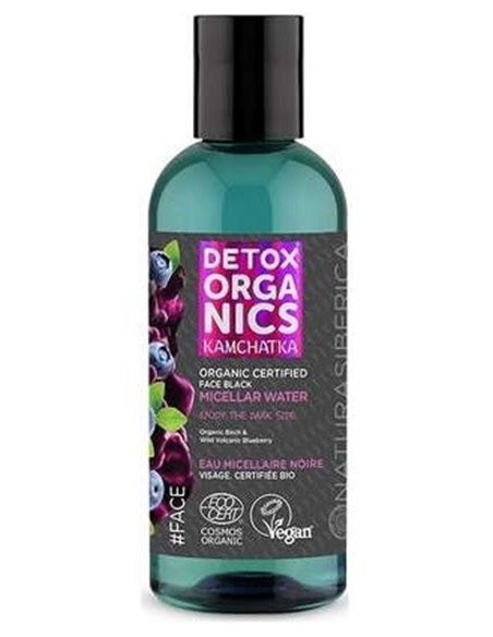 Detox Agua Micelar Facial Negra 170Ml. Eco Vegan de Natura Siberica