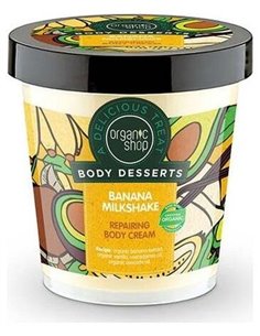 Crema Corporal  Reparadora Batido De Platano 450Ml de Organic Shop