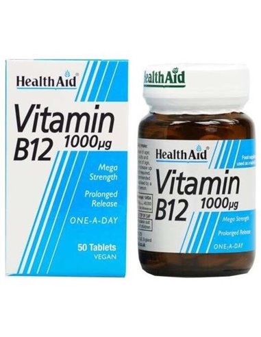 Vitamina B12 1.000 ?g 50 Comp de Health Aid