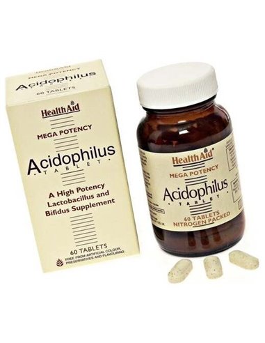 Acidophilus Mega Potency With Fos 60Comp. de Health Aid
