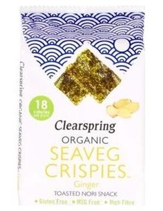Snack Alga Nori Con Jengibre 4 G de Clearspring