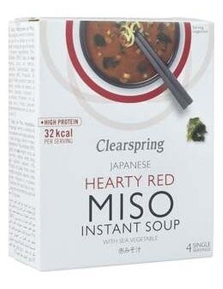 Sopa De Miso Picante Con Algas Instantanea 4Sbrs. de Clearspring